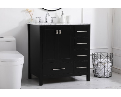 Elegant Bathroom Vanity - Black, L 32" (VF18932BK)