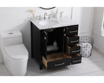 Elegant Bathroom Vanity - Black, L 32" (VF18932BK)