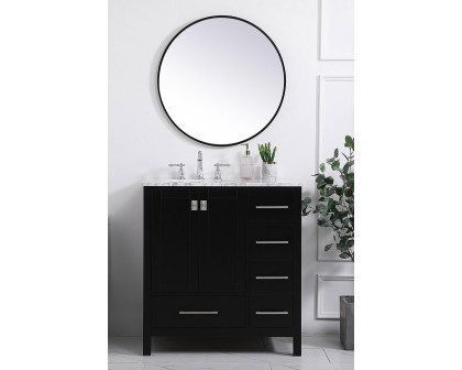 Elegant Bathroom Vanity - Black, L 32" (VF18932BK)