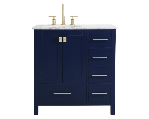 Elegant Bathroom Vanity - Blue, L 32" (VF18932BL)