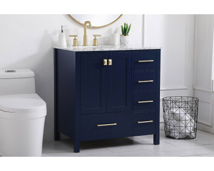 Elegant Bathroom Vanity - Blue, L 32" (VF18932BL)