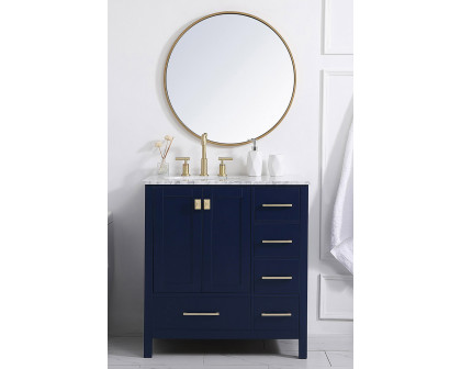 Elegant Bathroom Vanity - Blue, L 32" (VF18932BL)