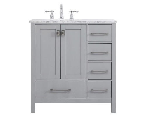 Elegant Bathroom Vanity - Gray, L 32" (VF18932GR)