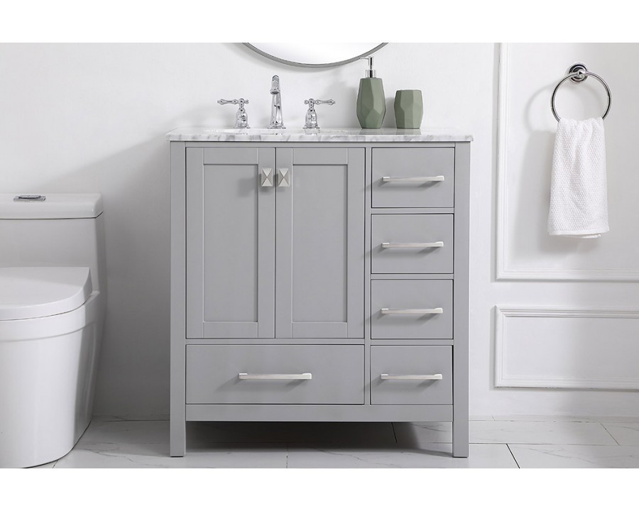 Elegant Bathroom Vanity - Gray, L 32" (VF18932GR)