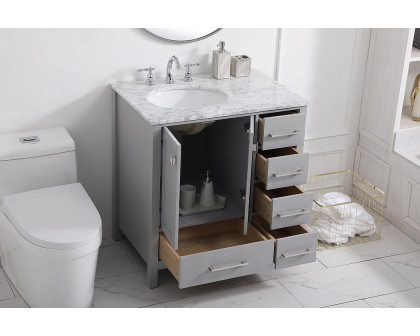 Elegant Bathroom Vanity - Gray, L 32" (VF18932GR)