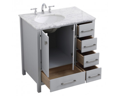 Elegant Bathroom Vanity - Gray, L 32" (VF18932GR)