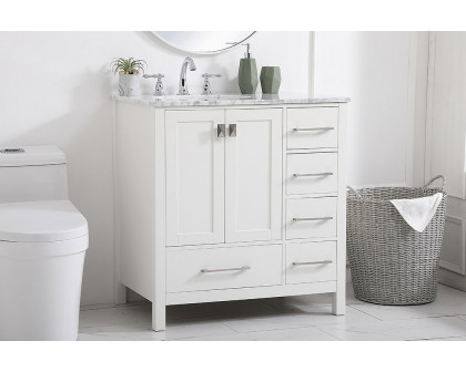 Elegant Bathroom Vanity - White, L 32" (VF18932WH)