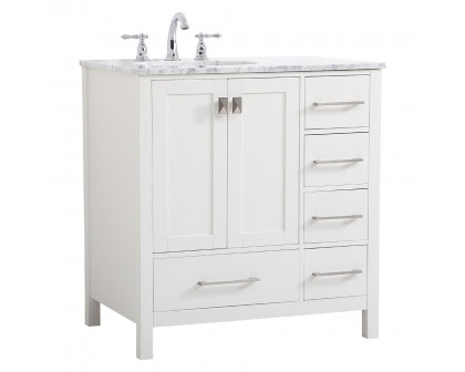 Elegant Bathroom Vanity - White, L 32" (VF18932WH)