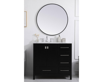 Elegant Bathroom Vanity - Black, L 36" (VF18936BK)