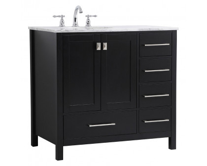 Elegant Bathroom Vanity - Black, L 36" (VF18936BK)