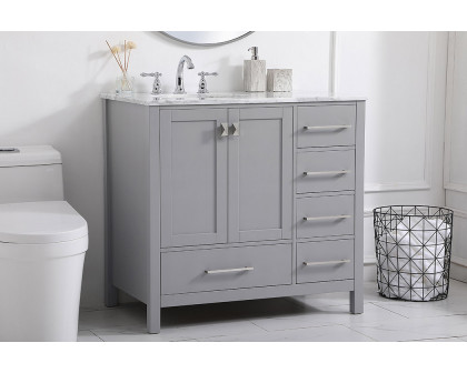 Elegant Bathroom Vanity - Gray, L 36" (VF18936GR)