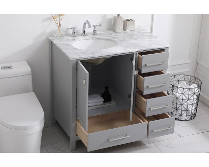 Elegant Bathroom Vanity - Gray, L 36" (VF18936GR)