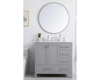 Elegant Bathroom Vanity - Gray, L 36" (VF18936GR)