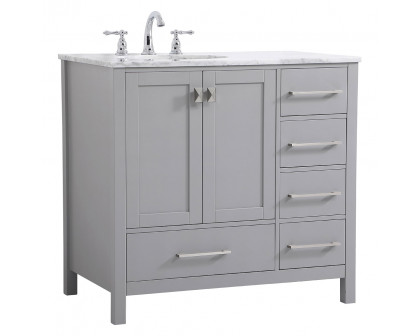 Elegant Bathroom Vanity - Gray, L 36" (VF18936GR)