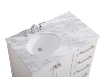 Elegant Bathroom Vanity - White, L 36" (VF18936WH)