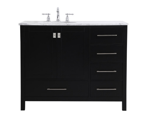 Elegant Bathroom Vanity - Black, L 42" (VF18942BK)