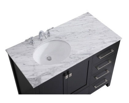 Elegant Bathroom Vanity - Black, L 42" (VF18942BK)