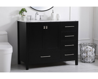 Elegant Bathroom Vanity - Black, L 42" (VF18942BK)