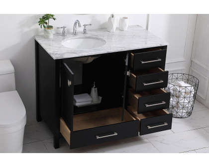 Elegant Bathroom Vanity - Black, L 42" (VF18942BK)