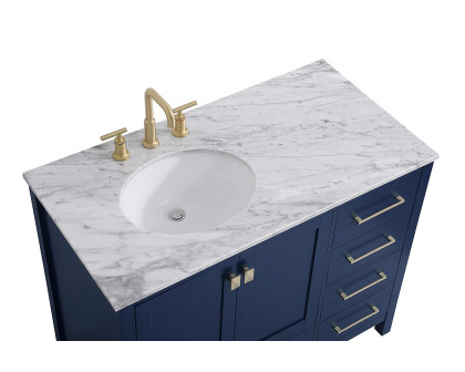 Elegant Bathroom Vanity - Blue, L 42" (VF18942BL)