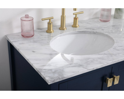 Elegant Bathroom Vanity - Blue, L 42" (VF18942BL)