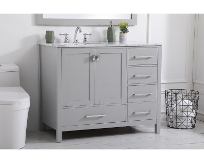 Elegant Bathroom Vanity - Gray, L 42" (VF18942GR)