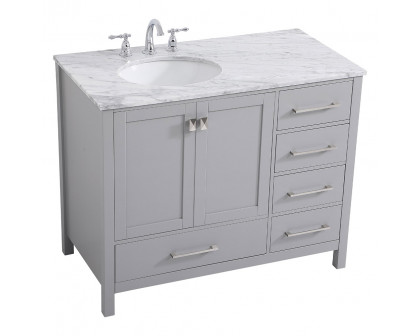 Elegant Bathroom Vanity - Gray, L 42" (VF18942GR)