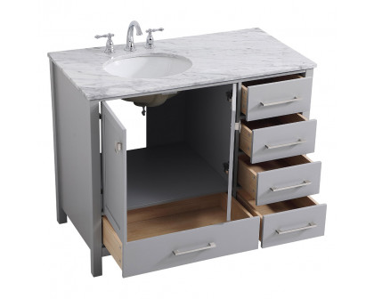 Elegant Bathroom Vanity - Gray, L 42" (VF18942GR)