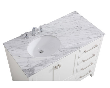 Elegant Bathroom Vanity - White, L 42" (VF18942WH)