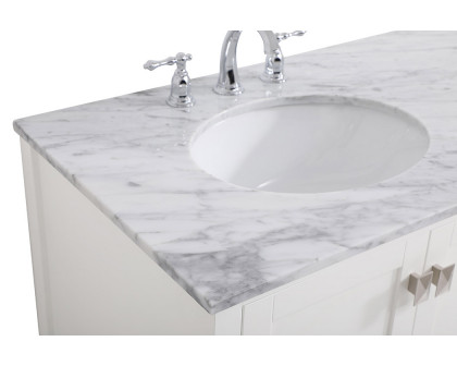 Elegant Bathroom Vanity - White, L 42" (VF18942WH)