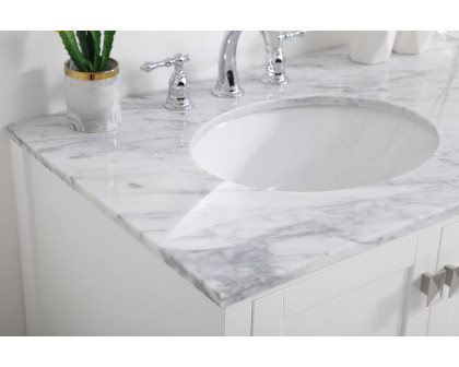 Elegant Bathroom Vanity - White, L 42" (VF18942WH)