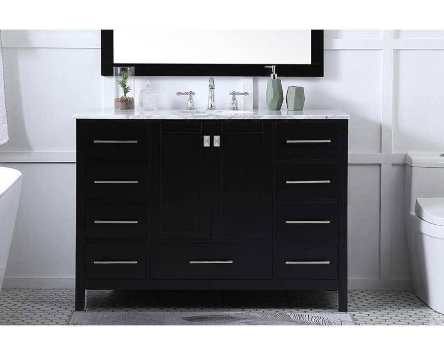 Elegant Bathroom Vanity - Black (VF18948BK)