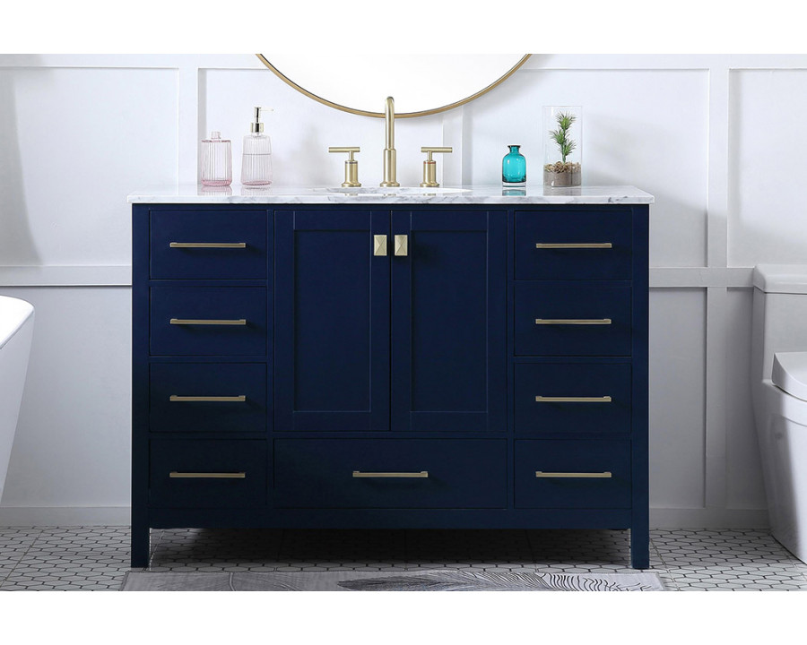 Elegant Bathroom Vanity - Blue (VF18948BL)