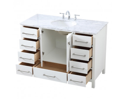 Elegant Bathroom Vanity - White (VF18948WH)