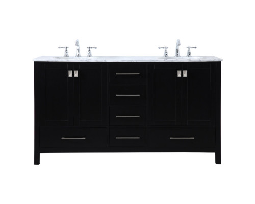 Elegant Bathroom Vanity - Black, L 60" (VF18960DBK)