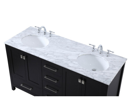 Elegant Bathroom Vanity - Black, L 60" (VF18960DBK)