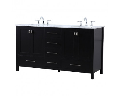 Elegant Bathroom Vanity - Black, L 60" (VF18960DBK)