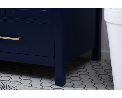 Elegant Bathroom Vanity - Blue, L 60" (VF18960DBL)