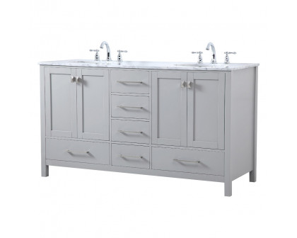 Elegant Bathroom Vanity - Gray, L 60" (VF18960DGR)