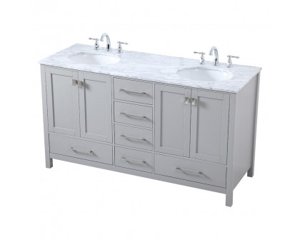 Elegant Bathroom Vanity - Gray, L 60" (VF18960DGR)