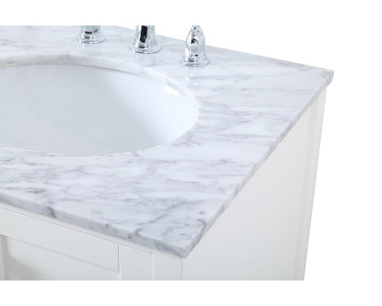 Elegant Bathroom Vanity - White, L 60" (VF18960DWH)