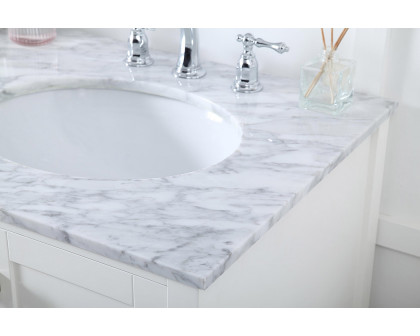 Elegant Bathroom Vanity - White, L 60" (VF18960DWH)