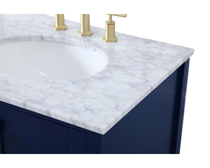 Elegant Bathroom Vanity - Blue, L 72" (VF18972DBL)