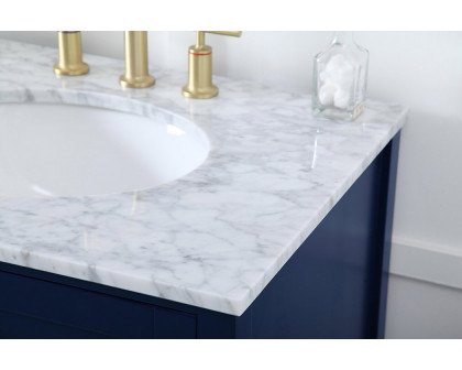 Elegant Bathroom Vanity - Blue, L 72" (VF18972DBL)