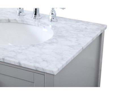 Elegant Bathroom Vanity - Gray, L 72" (VF18972DGR)