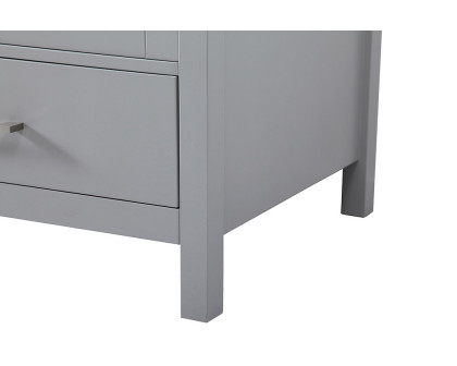 Elegant Bathroom Vanity - Gray, L 72" (VF18972DGR)