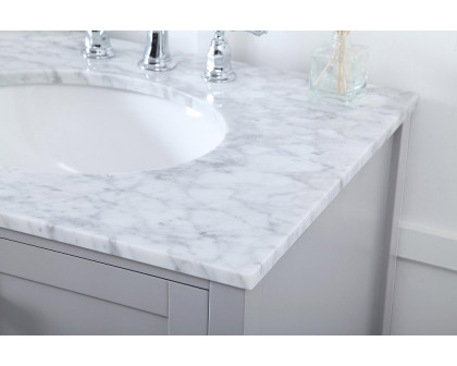 Elegant Bathroom Vanity - Gray, L 72" (VF18972DGR)