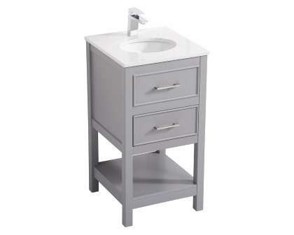 Elegant Bathroom Vanity - Gray, L 18" (VF19018GR)