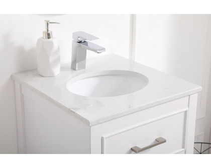 Elegant Bathroom Vanity - White, L 18" (VF19018WH)