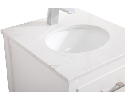 Elegant Bathroom Vanity - White, L 18" (VF19018WH)